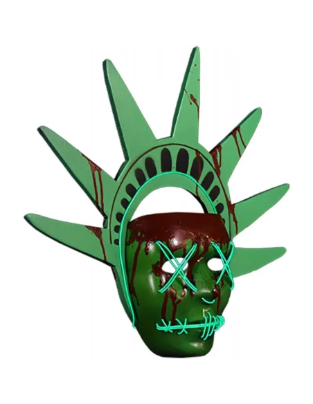 Masque lumineux Statue de la Liberté – The Purge : L’Année Électorale