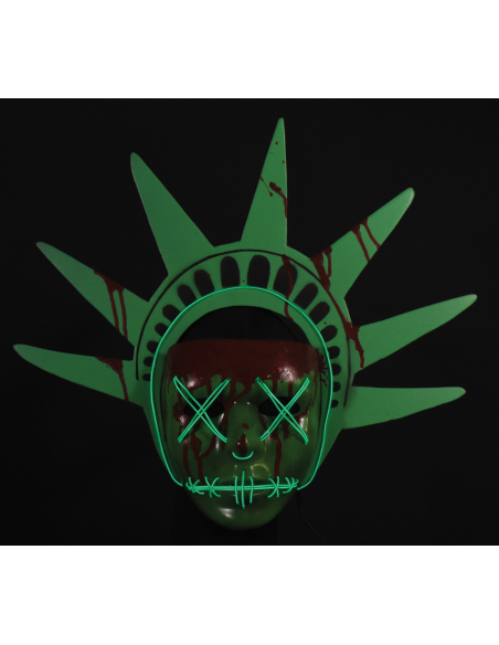 Masque lumineux Statue de la Liberté – The Purge : L’Année Électorale