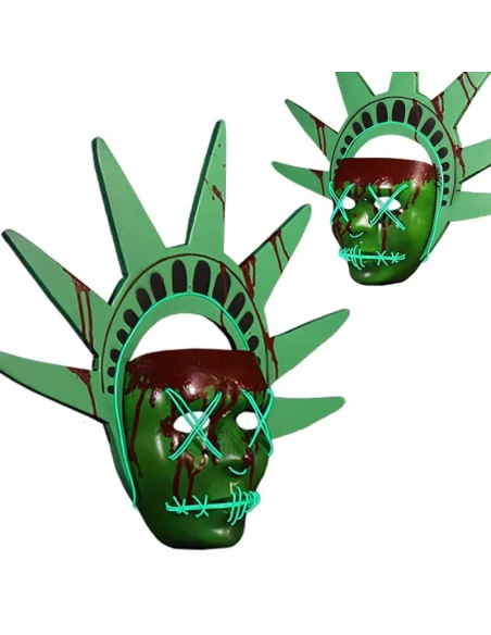 Masque lumineux Statue de la Liberté – The Purge : L’Année Électorale