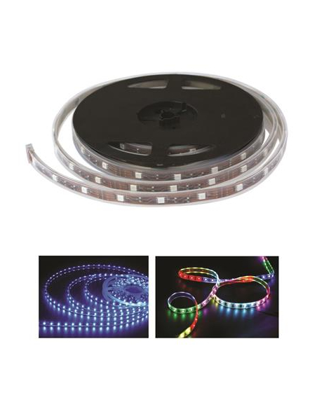 Ruban LED 5 mètres – SMD 5050 – 30 LEDs/m – Étanche IP65