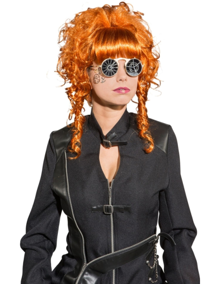 Lunettes Steampunk Dorées – Verres à Engrenages | Style Rétro-Victorien