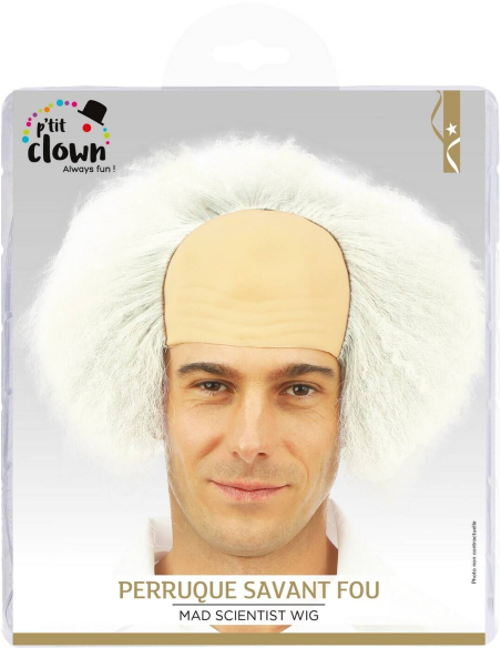 Perruque Savant Fou Homme - Déguisement Halloween & Carnaval