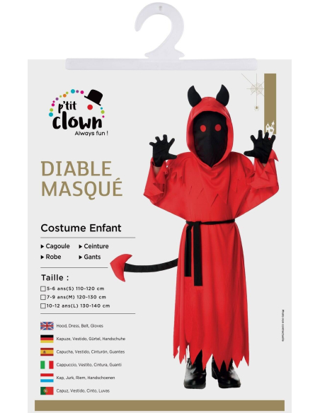 Déguisement de Diable Masqué Enfant - Halloween