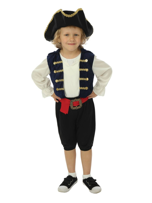 Déguisement Pirate Enfant 3-4 ans avec Chapeau - Costume Corsaire