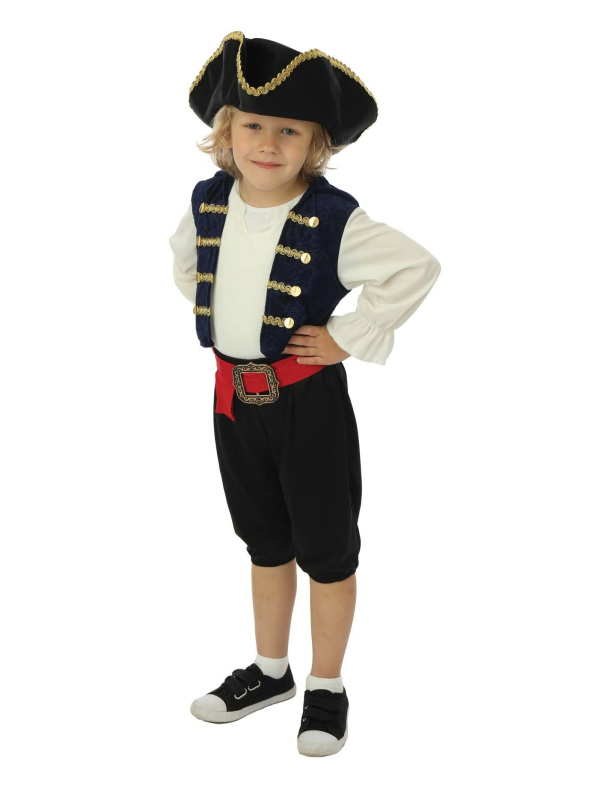 Déguisement Pirate Enfant 3-4 ans avec Chapeau - Costume Corsaire