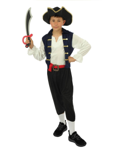 Déguisement Pirate Enfant 5 à 12 ans - Costume Garçon avec Chapeau