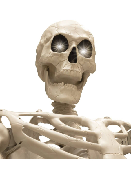 Squelette Titan 318 cm avec Yeux Lumineux – Décoration Halloween Géante