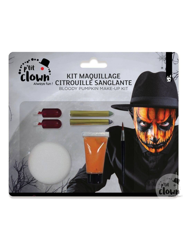 Kit Maquillage Citrouille Sanglante – Halloween terrifiant garanti !