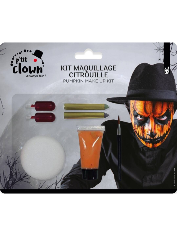 Kit Maquillage Citrouille Sanglante – Halloween terrifiant garanti !