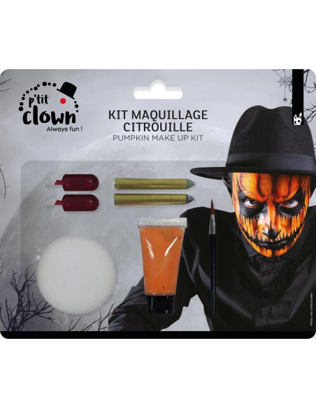 Kit Maquillage Citrouille Sanglante – Halloween terrifiant garanti !