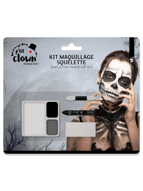 Kit Maquillage Squelette Zombie – Créez un look terrifiant en toute simplicité