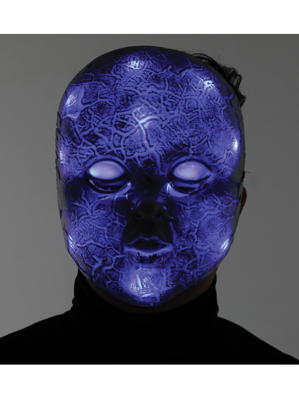 Masque Facial lumineux de Poupée Hantée en Vacuform