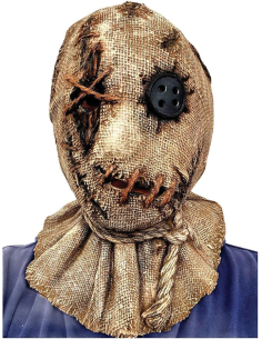 Masque Épouvantail en Toile de Jute – Horreur Rustique pour Halloween