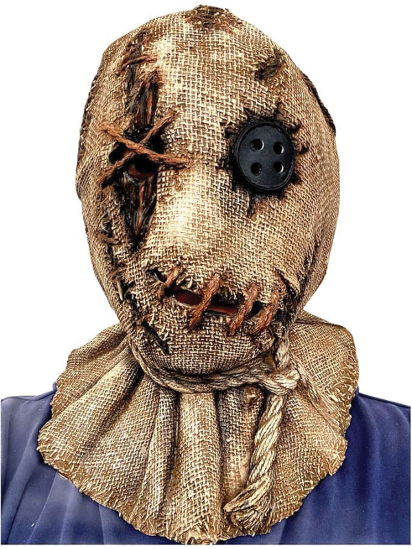 Masque Épouvantail en Toile de Jute – Horreur Rustique pour Halloween
