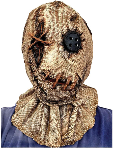 Masque Épouvantail en Toile de Jute – Horreur Rustique pour Halloween