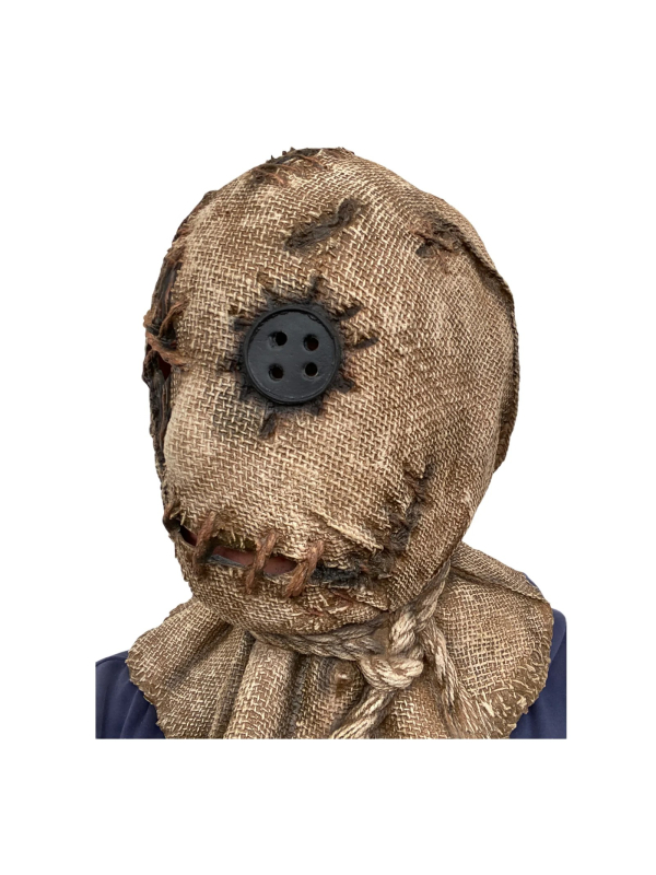 Masque Épouvantail en Toile de Jute – Horreur Rustique pour Halloween