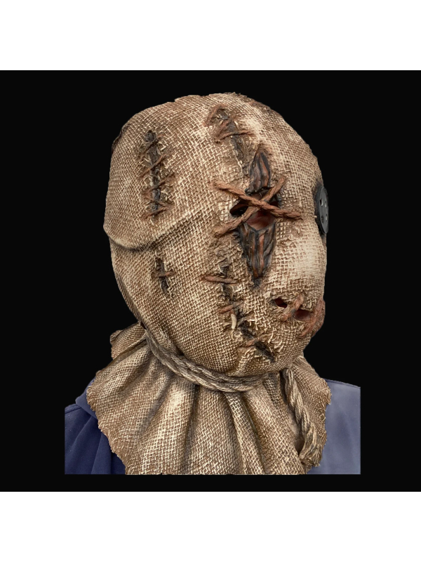 Masque Épouvantail en Toile de Jute – Horreur Rustique pour Halloween