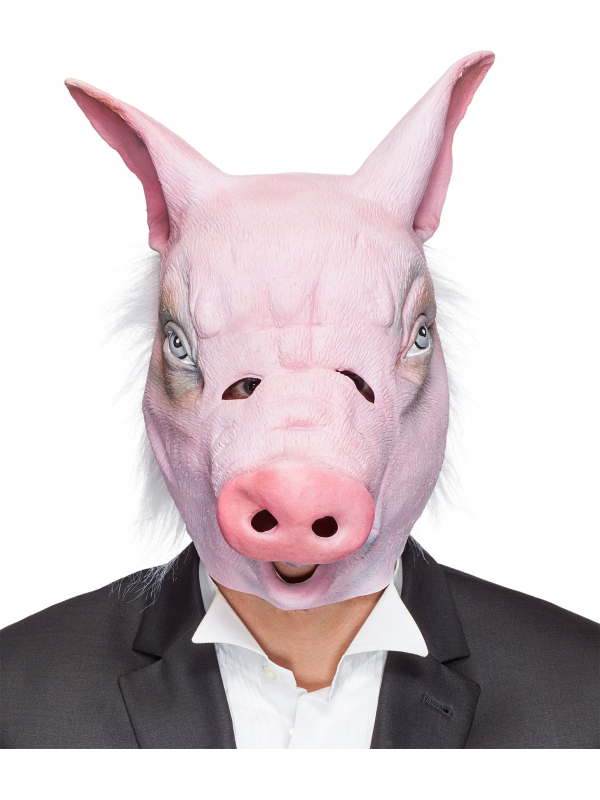 Masque Cochon Réaliste Adulte avec Poils – Effet garanti !