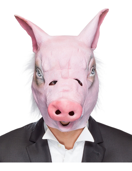 Masque Cochon Réaliste Adulte avec Poils – Effet garanti !