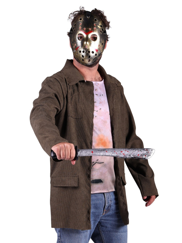 Déguisement Tueur au Masque de Hockey – Veste & T-shirt Ensanglanté