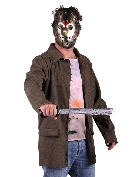 Déguisement Tueur au Masque de Hockey – Veste & T-shirt Ensanglanté