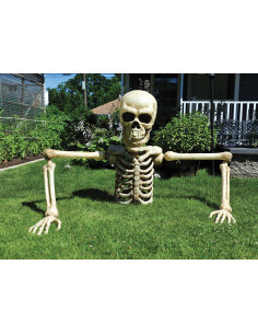 Squelette Géant Halloween Sortant de Terre : 1,2m de Frissons Garantis 2