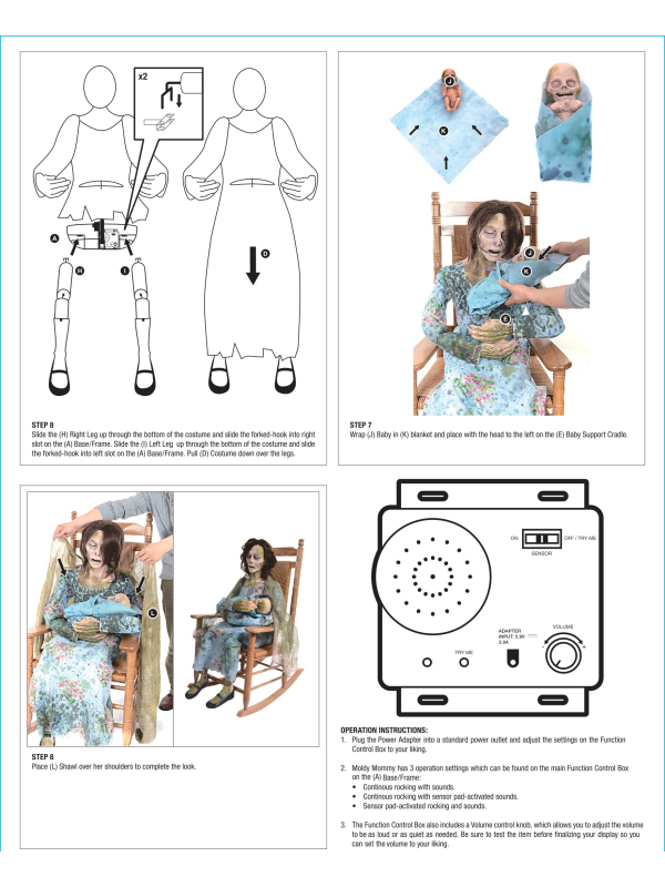 Rocking Moldy Mommy : L'Automate d'Halloween Animée Qui Va Glacer Votre Sang