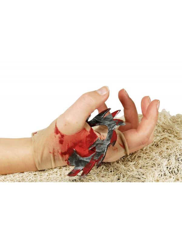 Fausse Blessure Scie Circulaire – Effet GORE Réaliste pour Halloween
