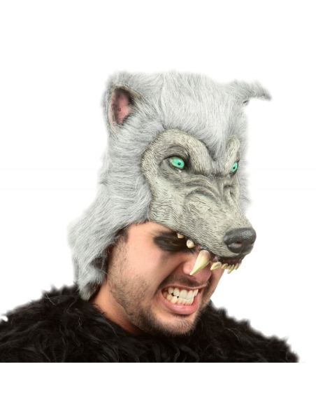 Casque Loup Gris Premium – Ghoulish Productions | Latex Haute Qualité