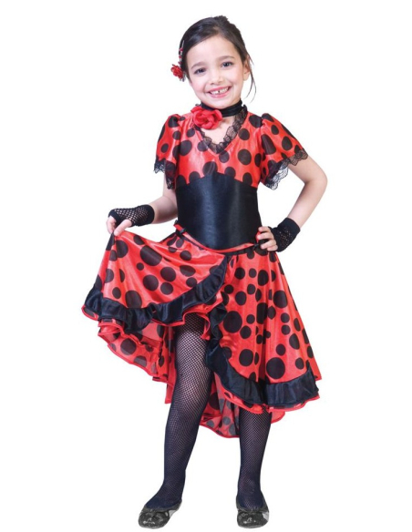 Robe espagnol enfant pour danse Flamenco