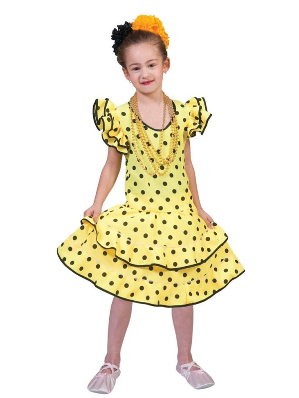 Robe Flamenco Enfant à Pois – Plusieurs Tailles