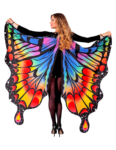 Ailes de Papillon Arc-en-Ciel 175 x 140 cm – Festival & Soirée