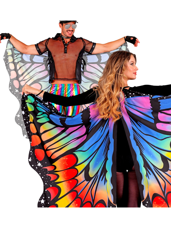 Ailes de Papillon Arc-en-Ciel 175 x 140 cm – Festival & Soirée