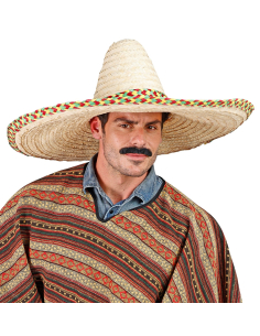 Sombrero Géant Décoré 65 cm – Accessoire Mexicain Festif 2