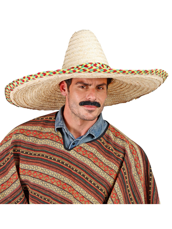 Sombrero Géant Décoré 65 cm – Accessoire Mexicain Festif