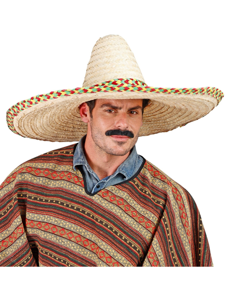 Sombrero Géant Décoré 65 cm – Accessoire Mexicain Festif