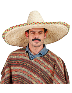 Sombrero Géant Décoré 65 cm – Accessoire Mexicain Festif