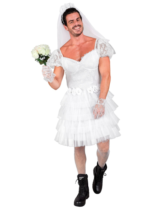 Déguisement de Mariée Humoristique pour Homme – Pour un EVG Inoubliable !