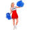 Costume de Majorette rouge et blanc du XS eu XL