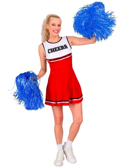 Costume de Majorette rouge et blanc du XS eu XL