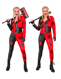 Déguisement Femme Arlequine Rebelle – Veste, Gilet, Pantalon