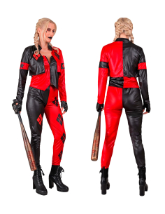 Déguisement Femme Arlequine Rebelle – Veste, Gilet, Pantalon 2