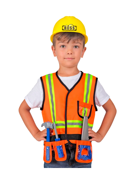 Set Déguisement Chantier Enfant – Ouvrier / Constructeur avec Accessoires