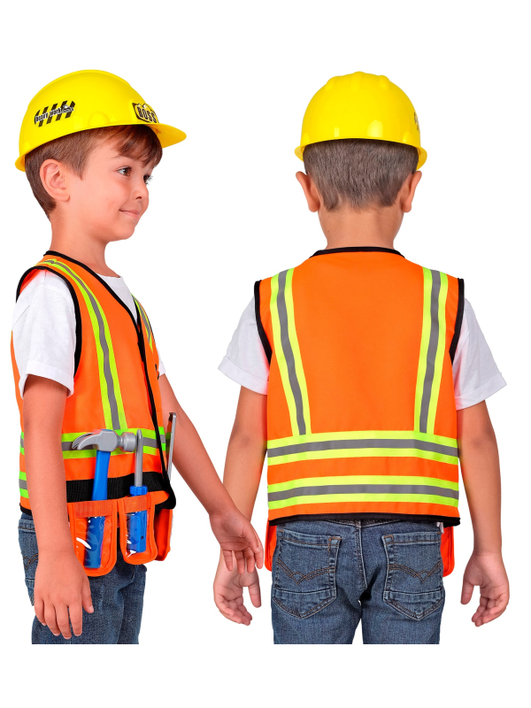 Set Déguisement Chantier Enfant – Ouvrier / Constructeur avec Accessoires