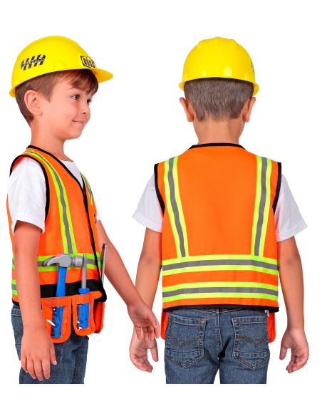 Set Déguisement Chantier Enfant – Ouvrier / Constructeur avec Accessoires