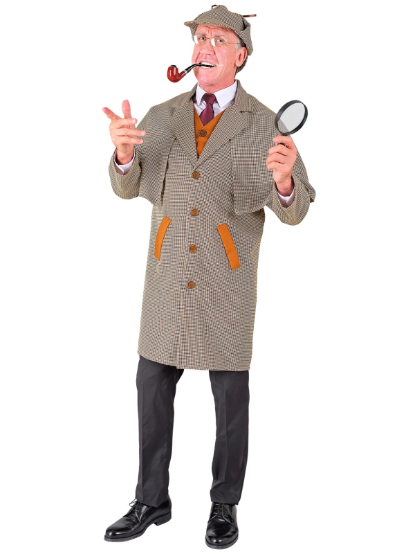 Déguisement Détective Sherlock Holmes Adulte – Manteau, Gilet, Chapeau