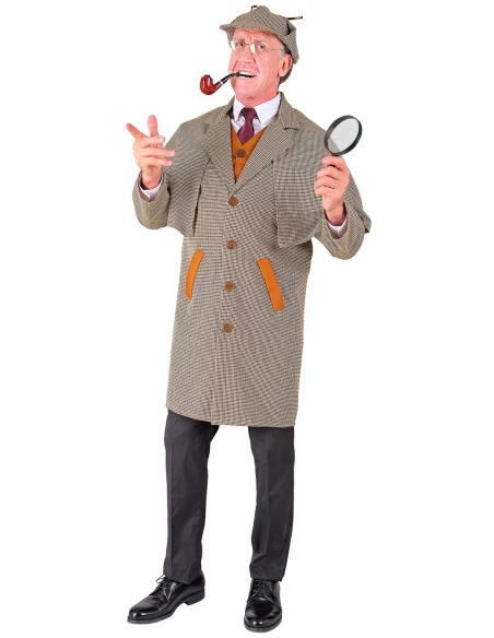 Déguisement Détective Sherlock Holmes Adulte – Manteau, Gilet, Chapeau