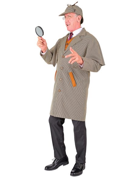 Déguisement Détective Sherlock Holmes Adulte – Manteau, Gilet, Chapeau