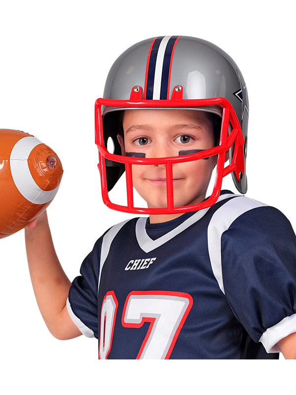 Casque de Football Américain Enfant – Accessoire en Plastique Rigide