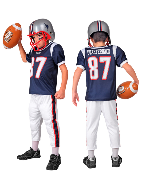 Déguisement Joueur de Football Américain Enfant et Ado – T-shirt et Pantalon rembourrés